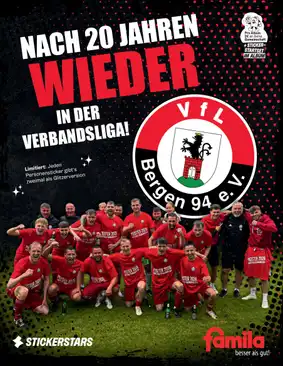 Cover von Verein für Leibesübungen Bergen 94 eV